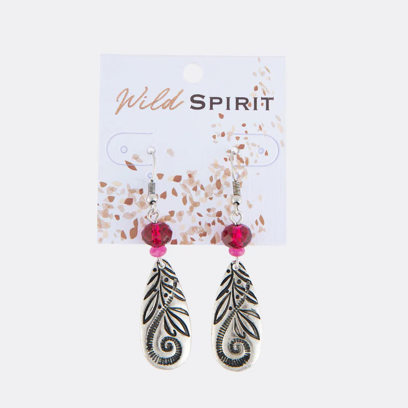 Two Tone Tear Drop Earrings