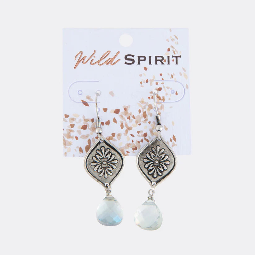 Beaded Rhombus Earrings