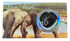 Love Pearl Elephant Necklace