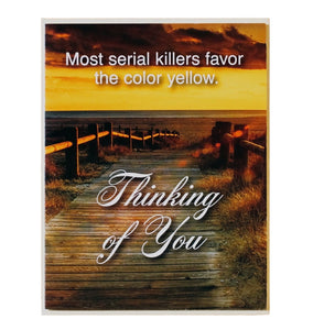 Serial Killer Subtext Greeting Card