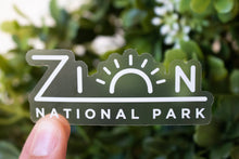 Zion National Park Clear Sticker