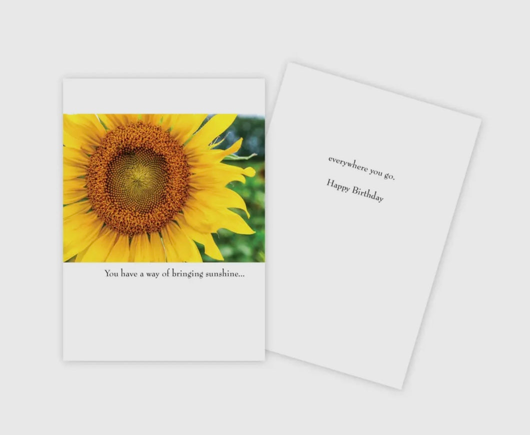 Bringing Sunshine Birthday Card