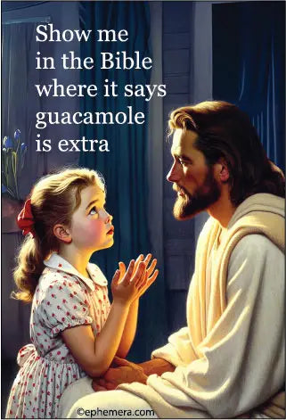 Show Me in the Bible Guacamole Magnet