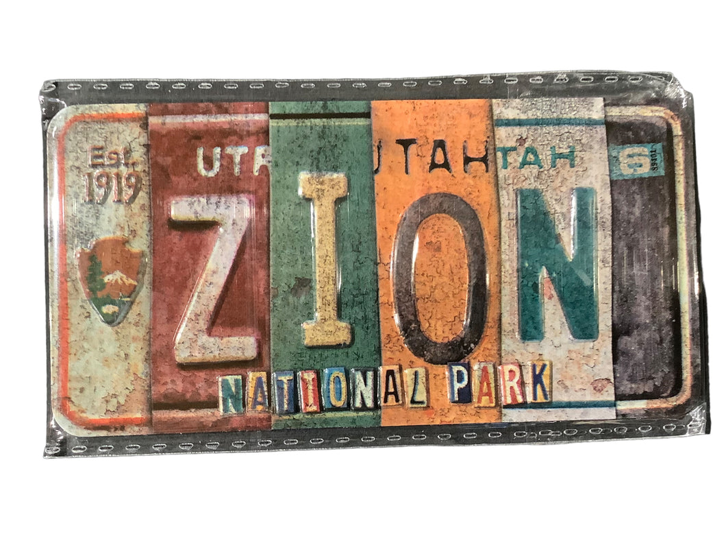 Zion License Plate Magnet
