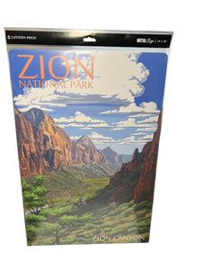 Zion Canyon View Metal Sign