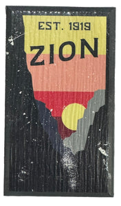 Zion Sunset Small Faux Sign