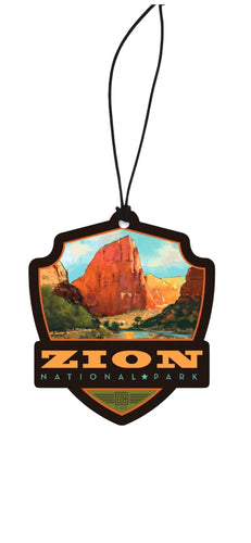 Zion River Valley Emblem Wood Ornament