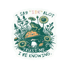 Trust Me I Be Knowing Frog Vinyl Sticker