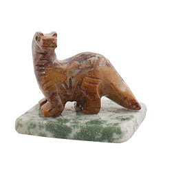 Soapstone Carved Brachiosaurus on Base