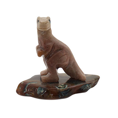 Soapstone Carved T-Rex on Base