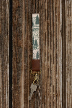 Woodland Landscape Wristlet Keychain