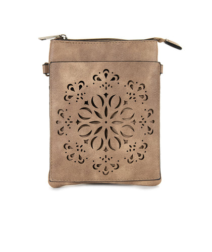 Laser Double Flower Shoulder Bag