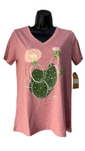 Cactus Slub V-Neck W Shirt
