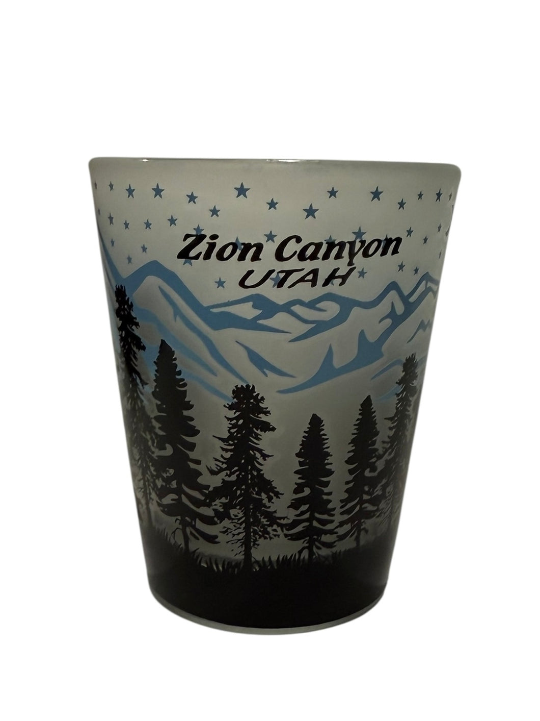 Frosted Mountain Shot Glass