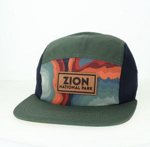 Zion Camper Leather Patch Hat