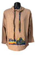 Zion Slub Hooded Pouch Tee