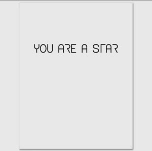 Bowie You Are a Star Birthday Card