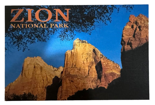 Zion 3 Peaks Postcard