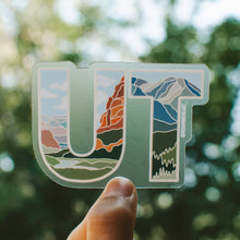 Utah State Clear Sticker*