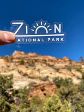 Zion National Park Clear Sticker