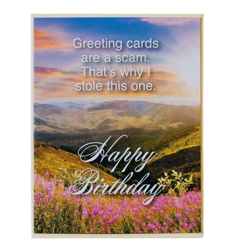 Scam Subtext Greeting Card