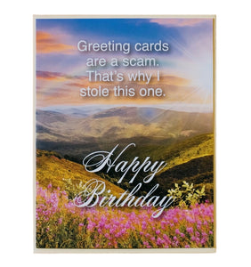 Scam Subtext Greeting Card