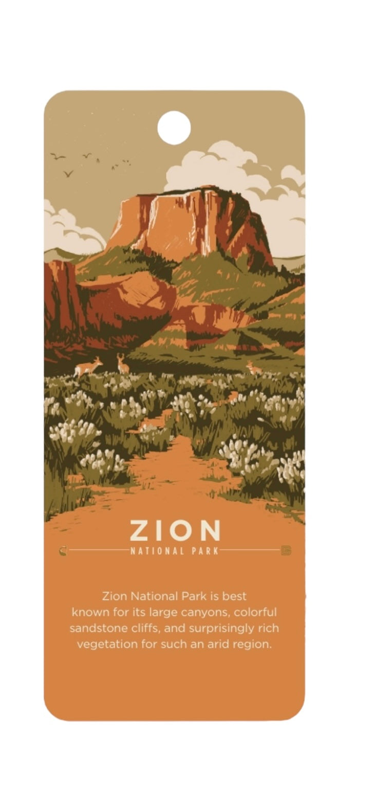 Zion NP Promised Land Bookmark