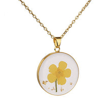 Pressed Flower Necklace