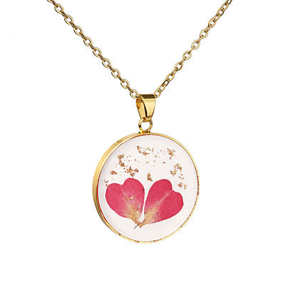 Pressed Flower Necklace