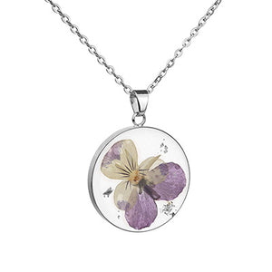 Pressed Flower Necklace