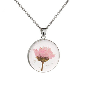 Pressed Flower Necklace