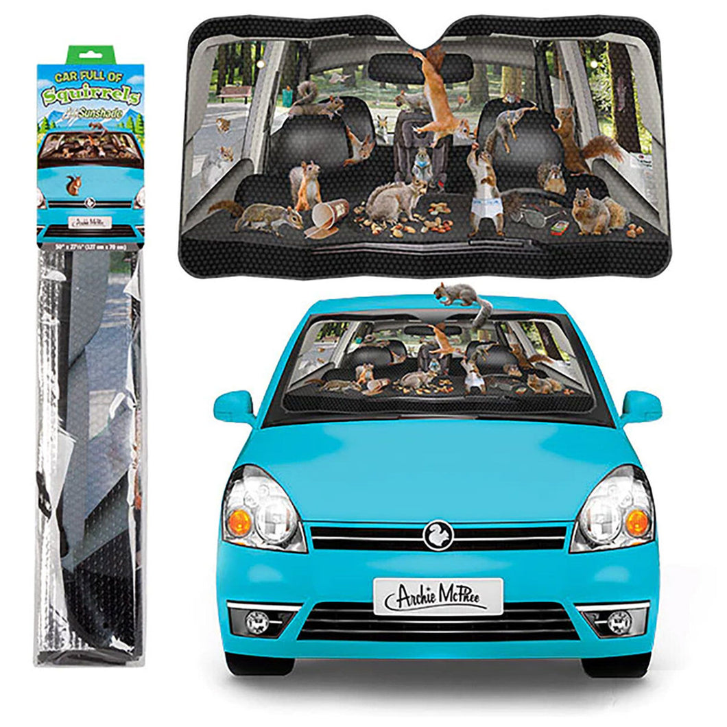 Auto Sunshade - Squirrels
