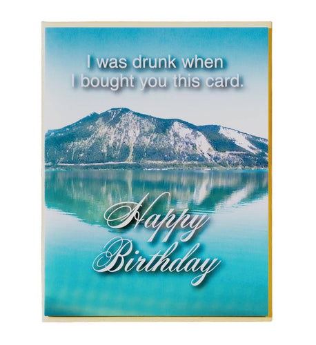 I Was Drunk Subtext Greeting Card