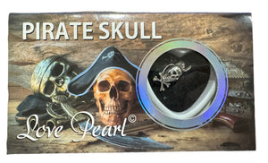 Love Pearl Pirate Skull Necklace