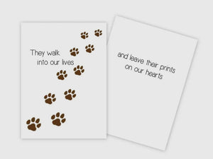 Walk Into Our Lives Sympathy Card