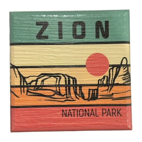 Zion Stripe Small Square Faux Sign