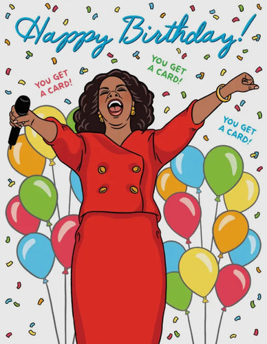 Oprah Happy Birthday Card