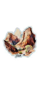 Utah's Big 5 Watercolor Sticker