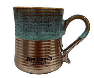Metalic Glaze Drip Mug