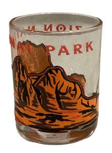 Zion Sanded Mountain Shot Glass