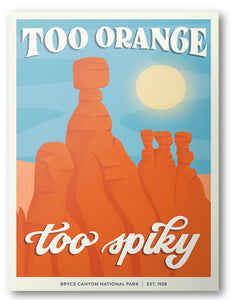 Subpar Bryce Canyon Postcard
