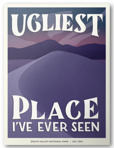 Subpar Death Valley Postcard