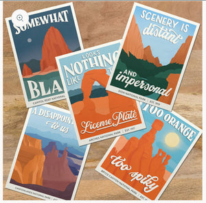 Subpar Parks Utah POSTCARD Pack