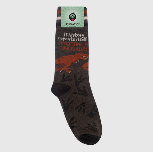 If History Repeats Itself, I'm Getting A Dinosaur Crew Socks