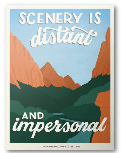 Subpar Zion Postcard