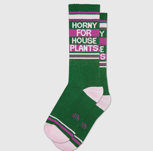 Horny for House Plants Gym Socks