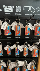 License Plate Keychain "A" Names