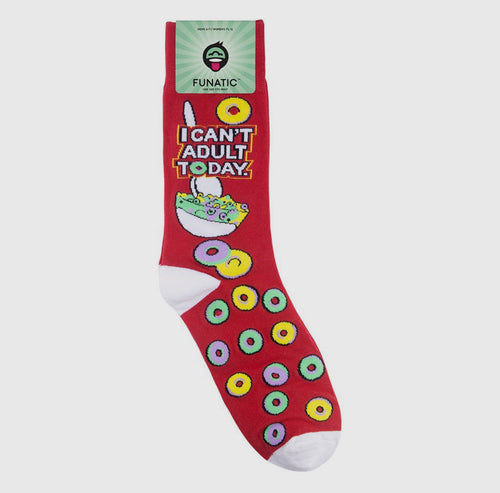 I Can't Adult Today Crew Socks