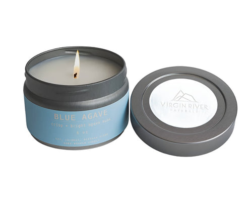 Blue Agave Travel Tin Candle