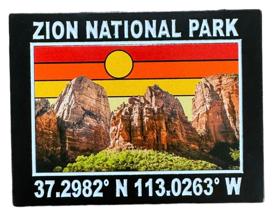 Zion Coordinates Magnet